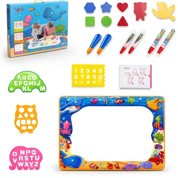 Toyk Water Doodle Mat Ocean Extra Large Kids Drawing Toy-1