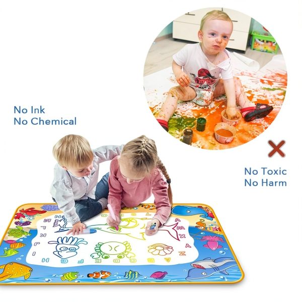 Toyk Water Doodle Mat Ocean Extra Large Kids Drawing Toy-2