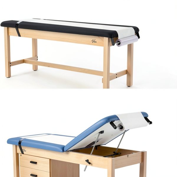 VivaComfort Exam Paper Dispenser Cutter Set Medical Table-5