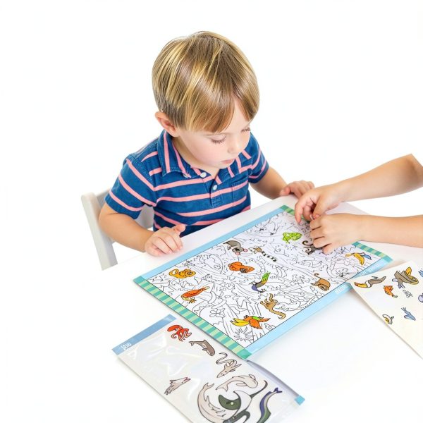Melissa Doug Animal Sticker Pad Seek Find Kids Activity-3