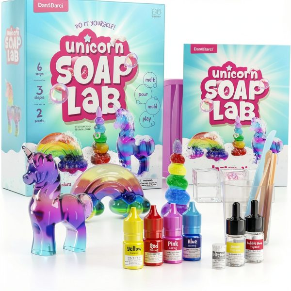 Unicorn Soap Making Kit Dan&Darci Kids Craft Safe Fun-7
