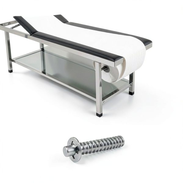 GUAICHENG Medical Exam Table Adjustable Steel Frame Leather-4