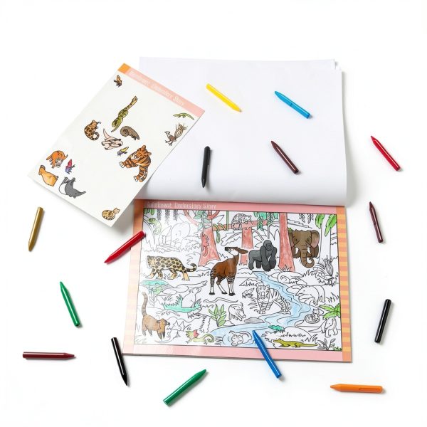 Melissa Doug Animal Sticker Pad Seek Find Kids Activity-8