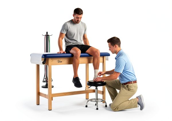 VivaComfort Medical Exam Table Durable Oak Therapy Surface-2