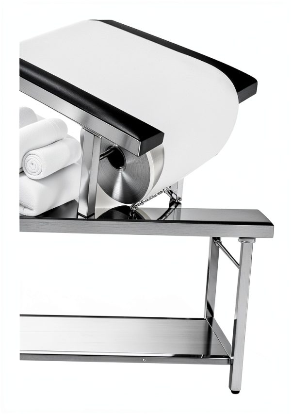 GUAICHENG Medical Exam Table Adjustable Steel Frame Leather-6