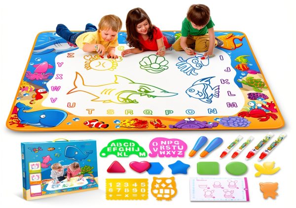 Toyk Water Doodle Mat Ocean Extra Large Kids Drawing Toy-0