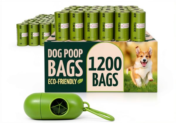 Reli Dog Poop Bags 1200 Count Leak Proof Degradable-0
