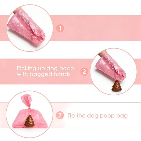 Compostable Dog Waste Bags Lavender Scent LIAYLILI-2
