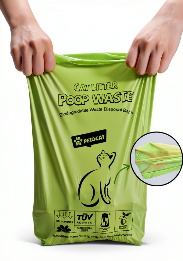 PETOCAT Compostable Cat Litter Bags Biodegradable Unscented-4