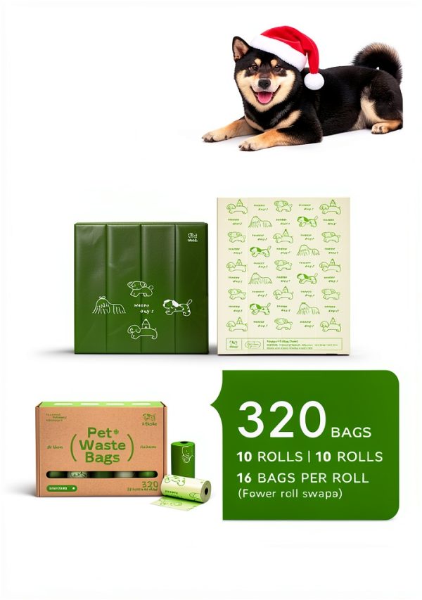 Pikoto Dog Poop Bags 60 Recycled Plastic Leak Proof-1
