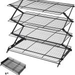 Geesta 4 Tier Cooling Rack Collapsible Black Baking-0