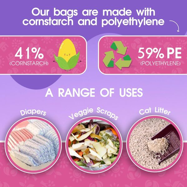 PET N PET Lavender Scented Dog Waste Bags Plant Based-5