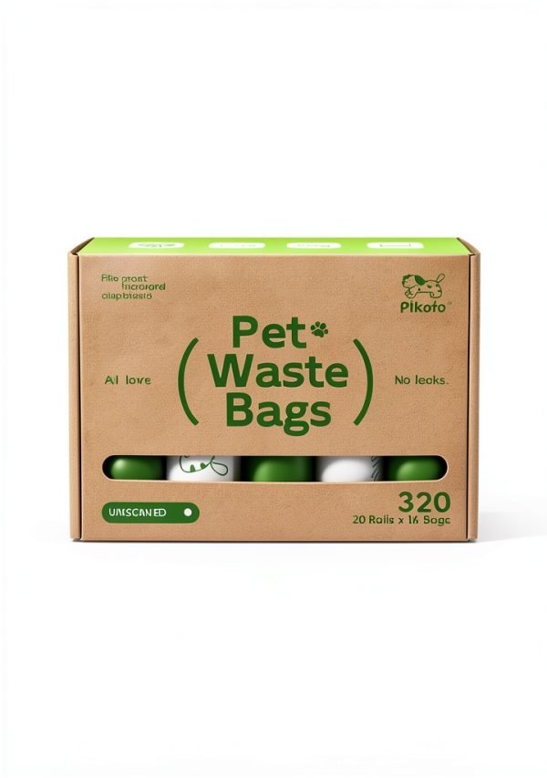 Pikoto Dog Poop Bags 60 Recycled Plastic Leak Proof-4