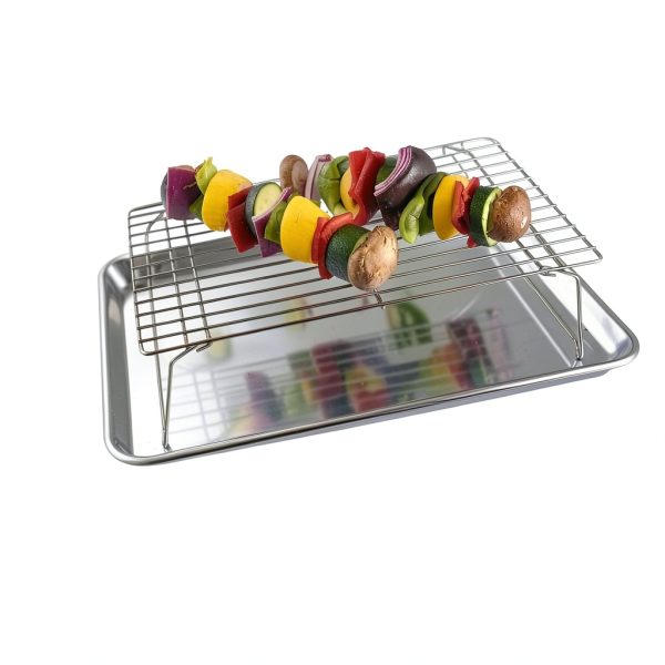 KITCHENATICS Stainless Steel 4 Tier Cooling Rack-8