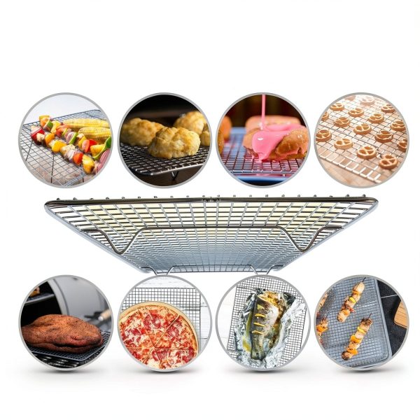 KITCHENATICS 15x10 4 Tier Stainless Cooling Rack-3