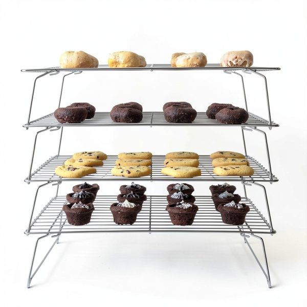 KITCHENATICS Stainless Steel 4 Tier Cooling Rack-5