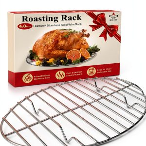 Stainless Steel Roasting Rack Grill Bump Kitchen-0