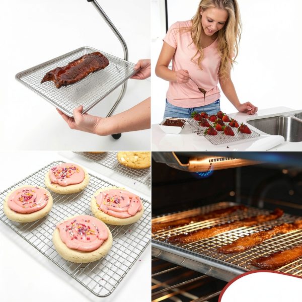 KITCHENATICS 10x15 Jelly Roll Stainless Rack-4