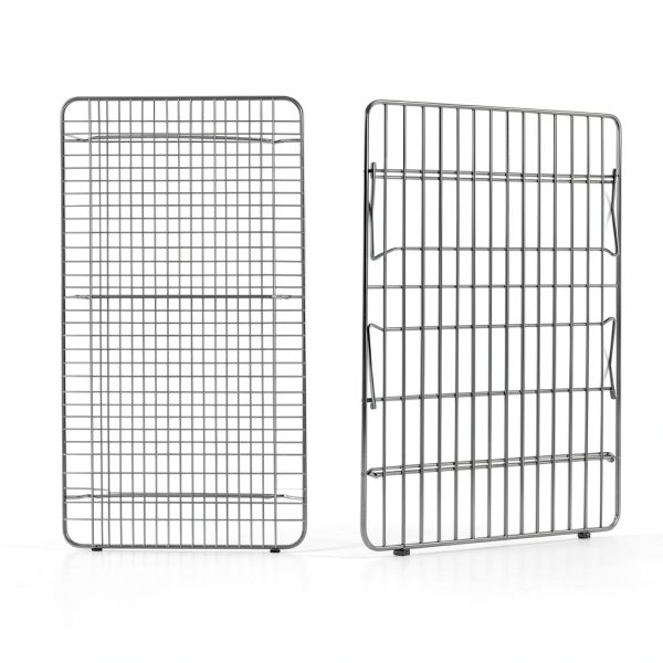 Pleafind Tall Cooling Rack 3P Stainless Steel 16x10 Inch Collapsible-3