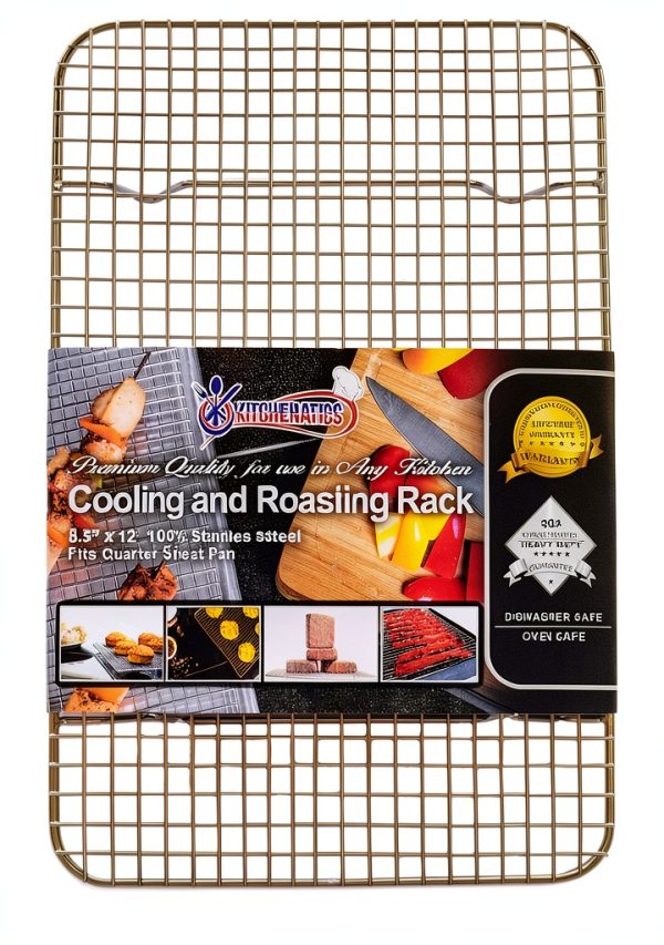 KITCHENATICS 15x10 4 Tier Stainless Cooling Rack-0
