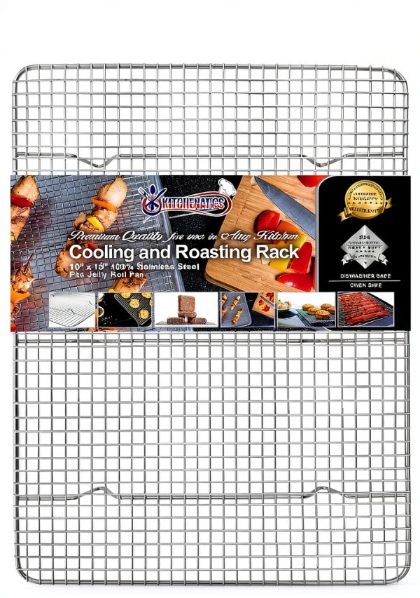 KITCHENATICS 10x15 Jelly Roll Stainless Rack-0