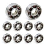 Openfind 608 Ball Bearing 8mm x 22mm x 7mm Steel Unsealed Pack of 10-0