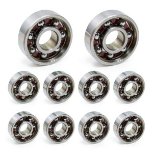 Openfind 608 Ball Bearing 8mm x 22mm x 7mm Steel Unsealed Pack of 10-0