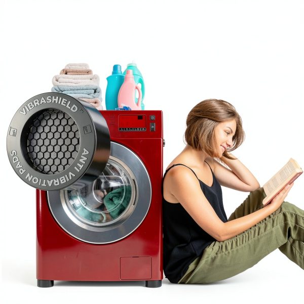 Washer Vibration Pad by Sumato Stuff Black Dual‑Grip Shock Absorber-2