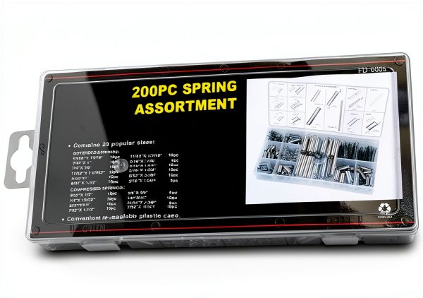 XINYU 200pcs Compression & Extension Spring Set with Plastic Box-1