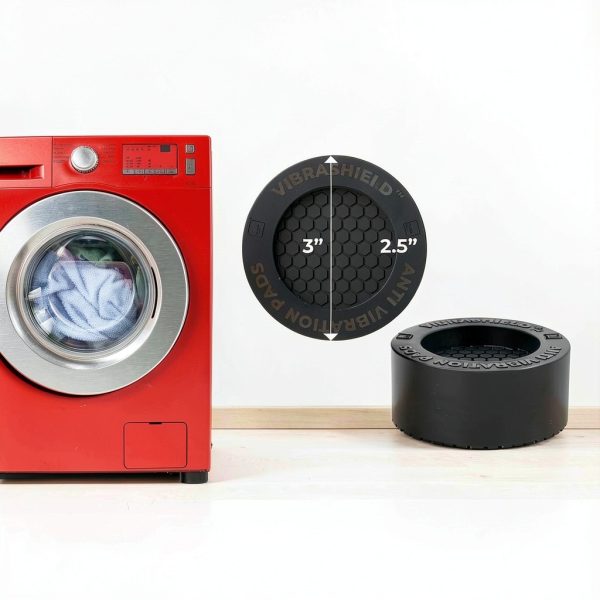 Washer Vibration Pad by Sumato Stuff Black Dual‑Grip Shock Absorber-4