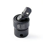 Universal Joint Sunex 3/8 inch Socket Adapter CRMO Steel Black-0