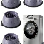 Anti Vibration Pads for Washing Machine 4 Pcs Grey Feet Qiifaiikooii-0