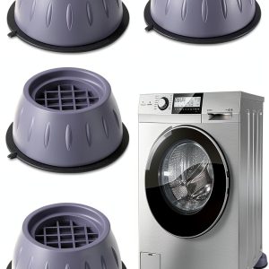 Anti Vibration Pads for Washing Machine 4 Pcs Grey Feet Qiifaiikooii-0