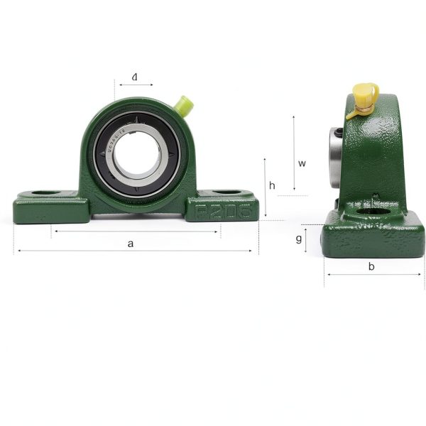 UCP205-16 Pillow Block Bearing SACKORANGE 2Pk Self Aligning 1in Bore-1