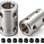 8mm to 8mm Rigid Coupling L22XD14 uxcell Stainless Steel-0