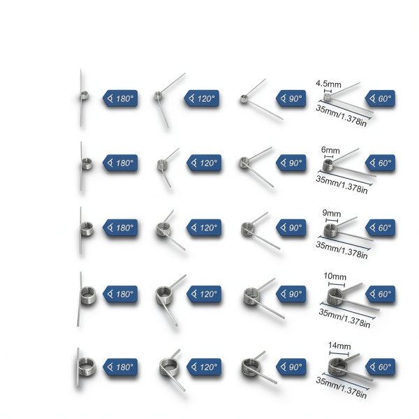 Torsion Spring Assortment 20 Sizes 304 Stainless 80pcs SciWil TSP-001-1