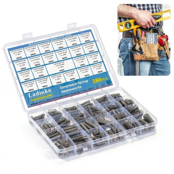 Stainless Steel Compression Springs 380PCS Ladinka 23 Sizes Tiny-4